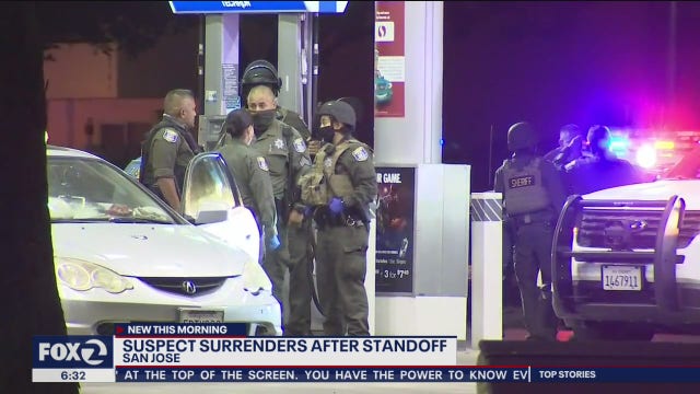 San Jose standoff with man barricaded inside his car ends with his surrender