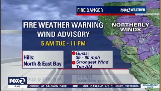 Red Flag warning takes effect in more Bay Area counties