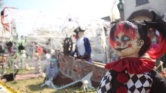 Elaborate Halloween display in the South Bay attracts droves 'in a time where not much is positive'