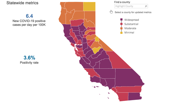 All but two Bay Area counties in the red tier