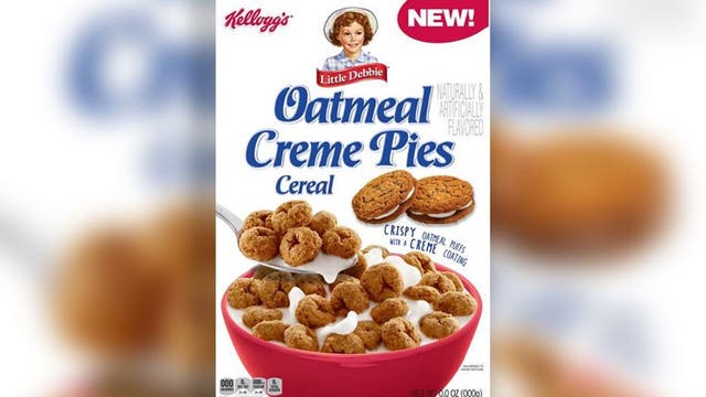 Little Debbie and Kellogg's launch Oatmeal Creme Pie breakfast cereal