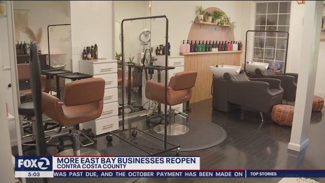 More businesses in Contra Costa County have the green light to reopen