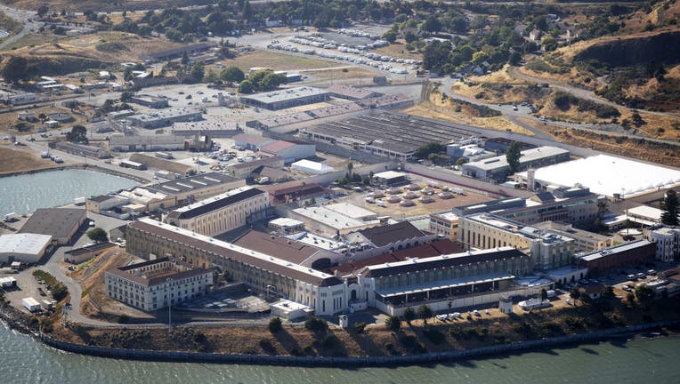 An aerial view San Quentin State Prison