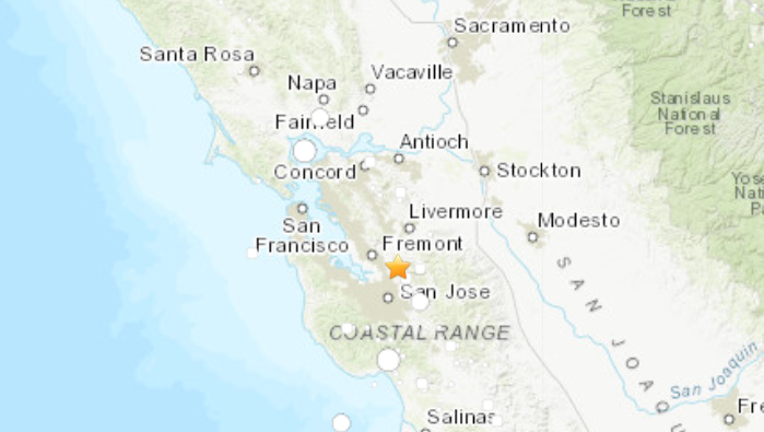 A 3.0 earthquake rattled an area near Milpitas on Sept. 29, 2020