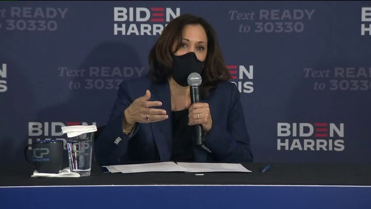 Kamala Harris holds roundtable session with Black business owners in Milwaukee