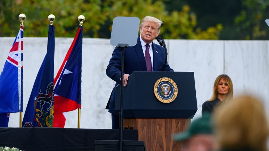 0265652d-Donald Trump And Joe Biden Attend 9/11 Commemoration In Shanksville, PA