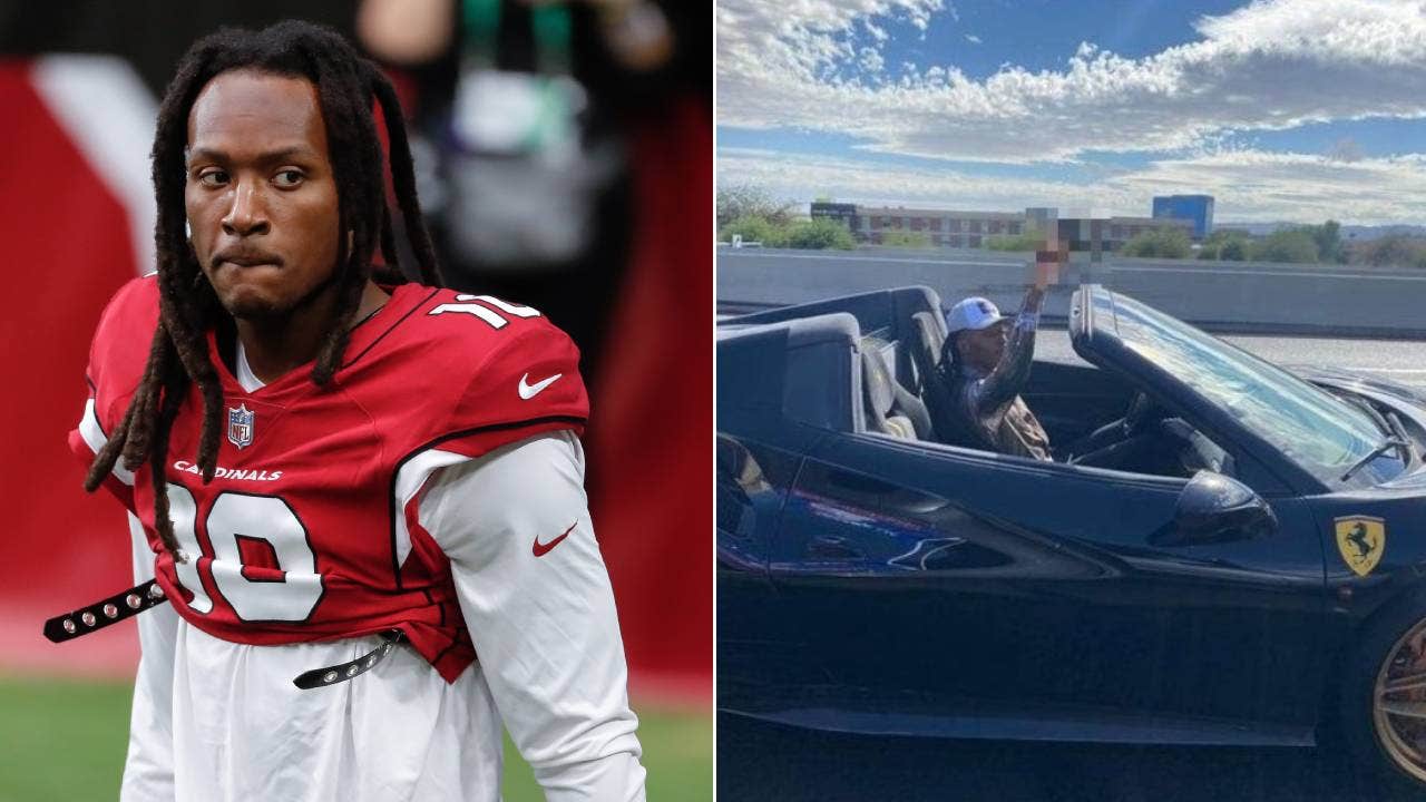 DeAndre Hopkins Flips Off Trump Supporters From Ferrari on Way to Game