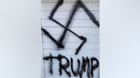 Lafayette home vandalized with swastika graffiti, owners urge public to vote