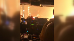 Firefighters share video of terrifying drive through Glass Fire