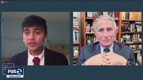Frank fireside chat with Dr. Fauci and Berkeley students
