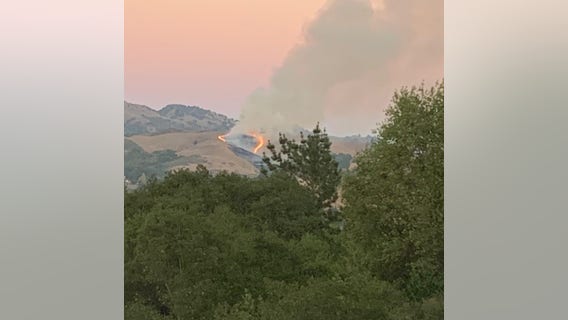 Crews working to contain vegetation fire in Moraga