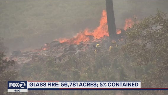 Firefighters brace for unpredictable conditions at Glass Fire