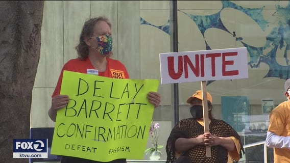 Activists urge Sen. Feinstein to take actions to stop SCOTUS confirmation hearings