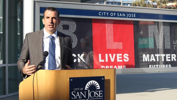 City of San Jose shows solidarity with 'Black Lives Matter' banners