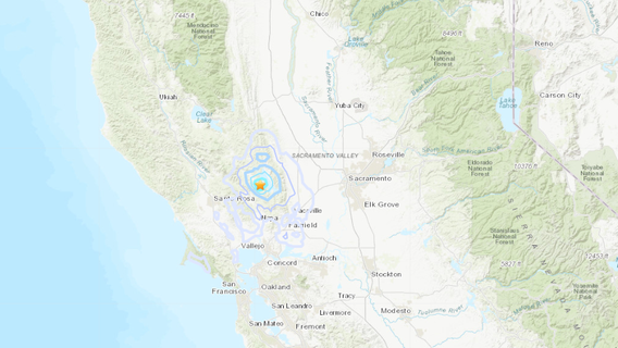 3.6M earthquake reported in Napa County