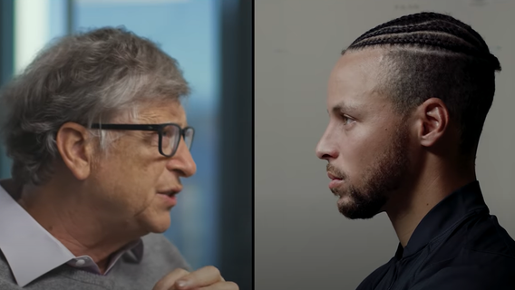 Stephen Curry interviews Bill Gates in launch of new 'State of Inspiration' video series