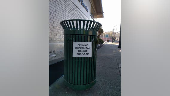 Trash cans in California town of Crockett littered with anti-Republican ballot jokes