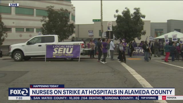 Workers say 5-day hospital strike in Alameda County is not about pay