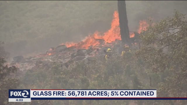 Firefighters brace for unpredictable conditions at Glass Fire