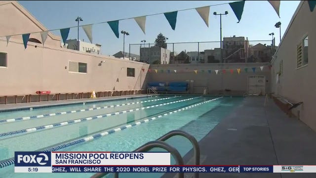 San Francisco's only outdoor pool reopens for lap swimming