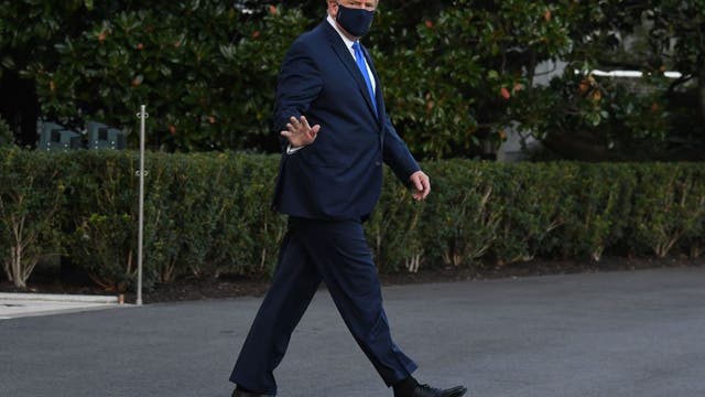 Trump, stricken by COVID-19, flown to military hospital