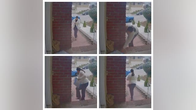 San Bruno police release images of suspected package thief