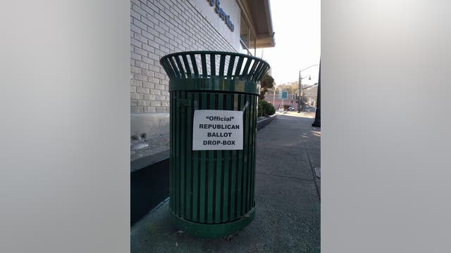 Trash cans in California town of Crockett littered with anti-Republican ballot jokes