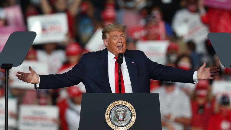 President Donald Trump was holding his first campaign rally since his coronavirus diagnosis.