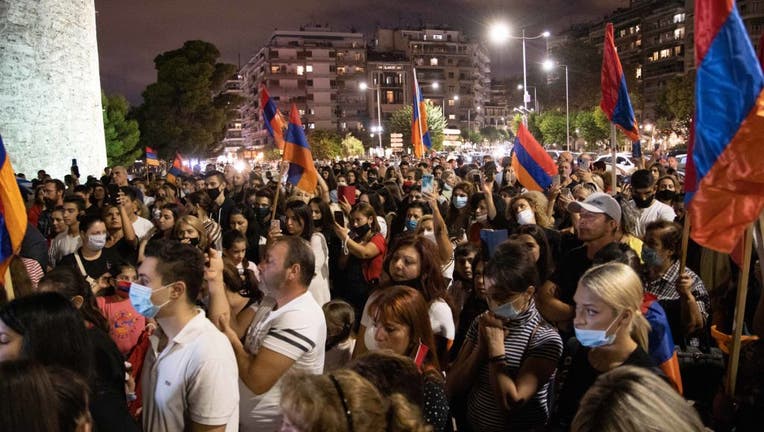 Armenia-Azerbaijan Conflict Protest In Greece