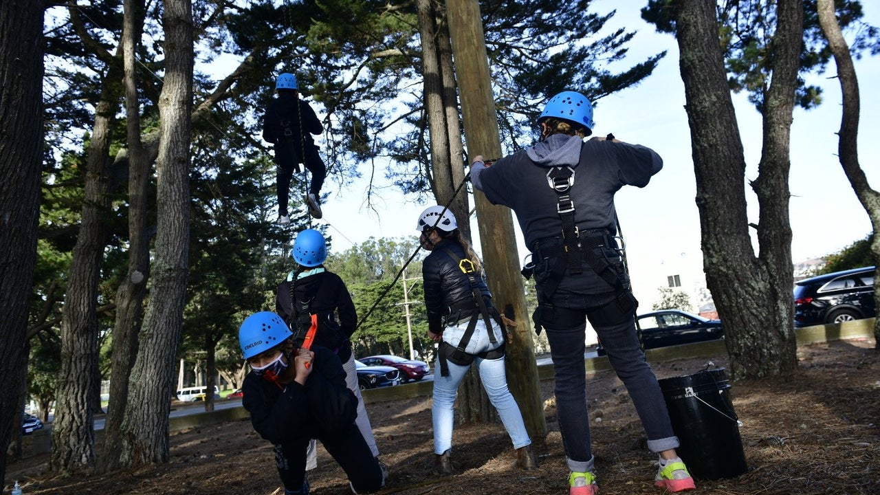 New ropes course in San Francisco's McLaren Park offers aerial challenges