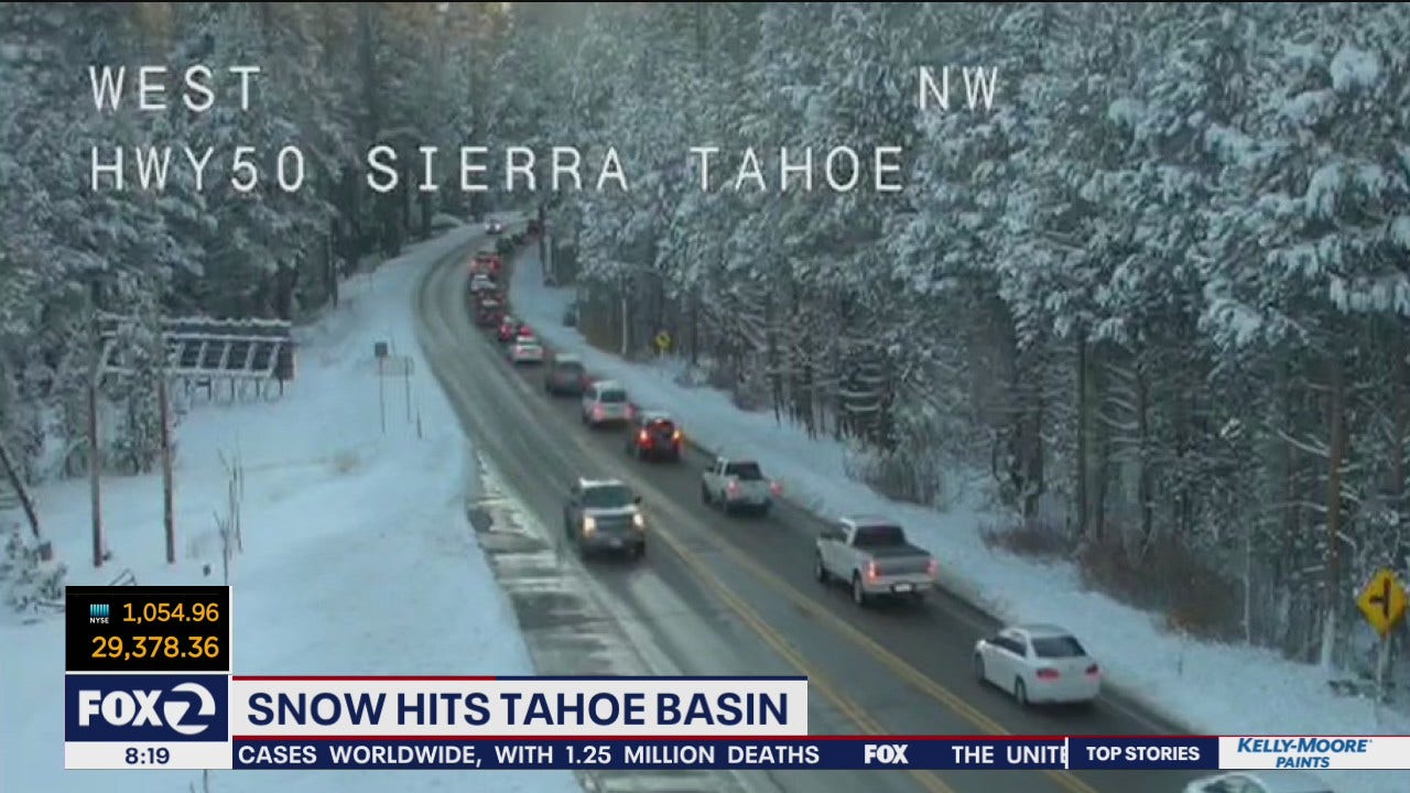Cold snap arrives in California! Chilly records set, snow falls in Sierra