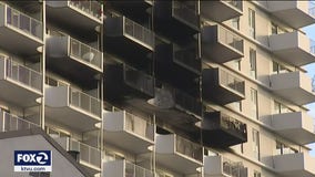 Fire in San Francisco high-rise injures 5, building not equipped with fire sprinklers