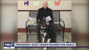 Biden fractures foot while playing with dog, to wear a boot