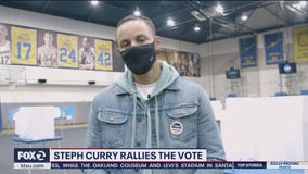 Steph Curry shows up at Oakland voting site to get out the vote