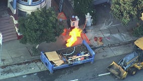 Gas leak, fire in San Francisco forces evacuations