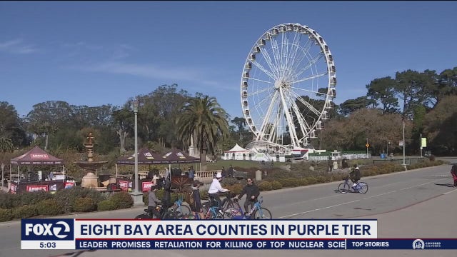 8 Bay Area counties now in purple tier: See what's closed now