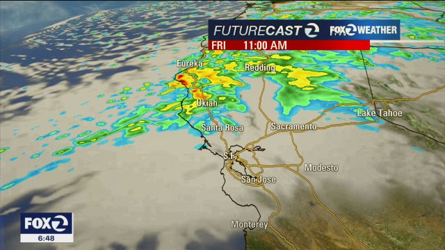 Light rain in the Friday forecast for the Bay Area