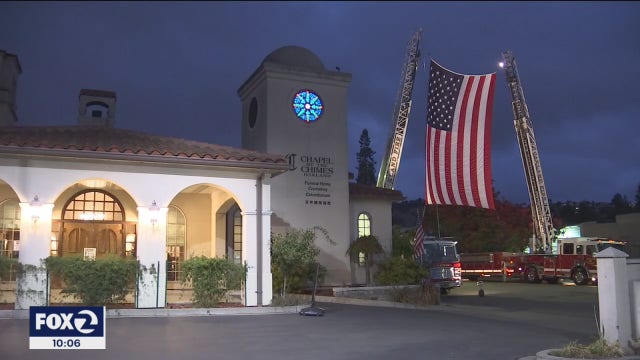 Emotional procession for Oakland assistant fire chief