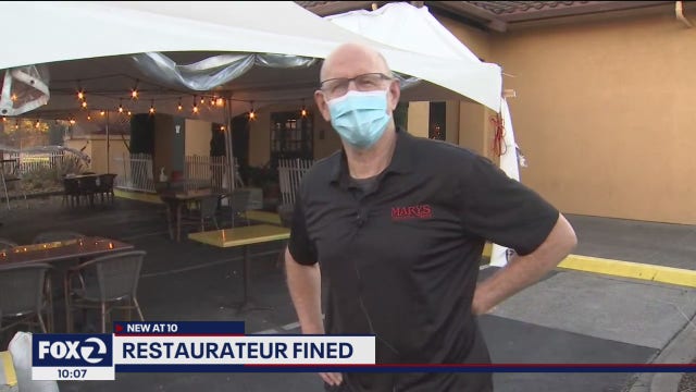 California pizzeria fined $1,000 for improper outdoor setup; symbolic of restaurant challenges