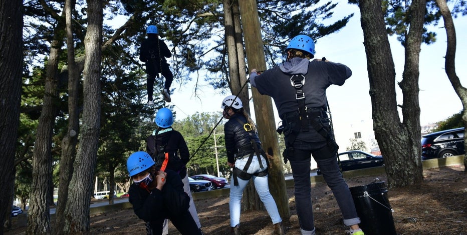 New ropes course in San Francisco's McLaren Park offers aerial