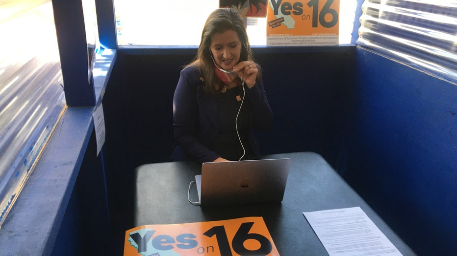 California Gov. Gavin Newsom Spends Election Day Phone Banking In San ...