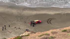 Woman rescued after car goes over cliff at Fort Funston Christmas morning