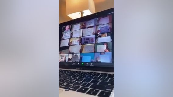 ‘You’re gonna make me cry’: Students surprise California teacher in final Zoom class