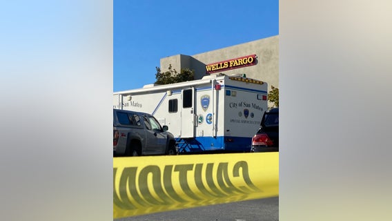 San Mateo police searching for gunman in deadly shooting outside Wells Fargo bank branch