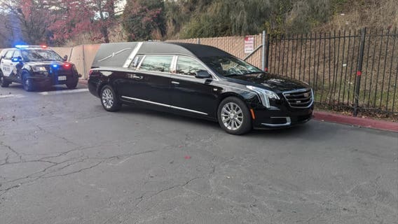 Man arrested for stealing hearse from outside Santa Rosa church