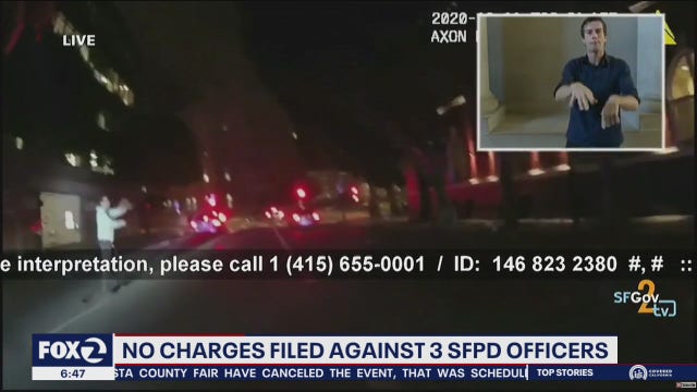 San Francisco DA won't charge three police officers involved in 2 shootings