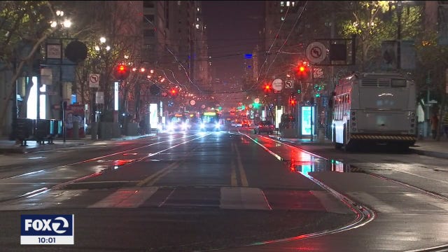 Quiet streets on very different New Year's Eve in San Francisco