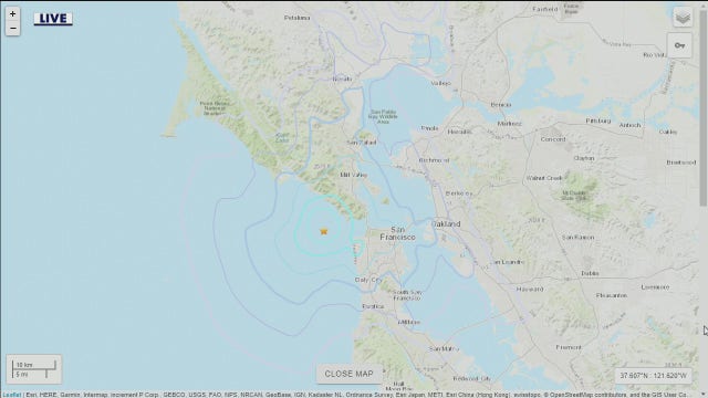 New Year's Eve earthquakes recorded near San Pablo, Muir Beach