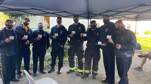 Oakland firefighters get vaccinated, dozens of San Francisco paramedics quarantined