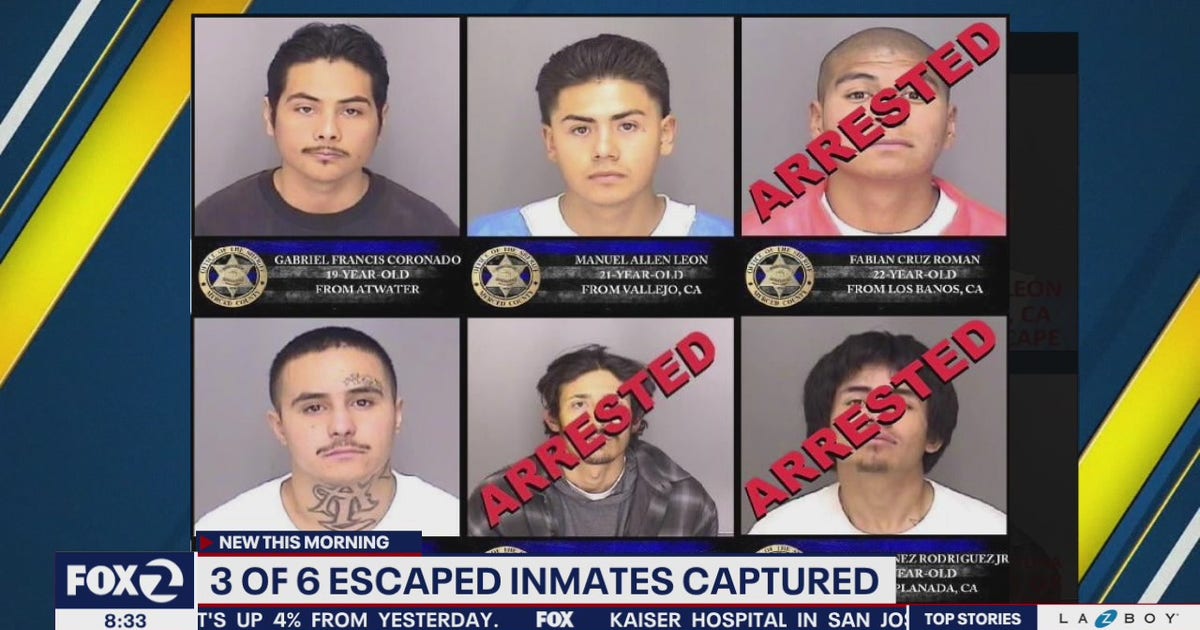 3 of 6 escaped California inmates now captured: sheriff | KTVU FOX 2